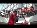 PADS! CONOR BENN SHOWCASES HIS SKILLS W/ TRAINER TONY SIMS FOR SCOTTISH CROWD/ HISTORY IN THE MAKING