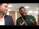 EDDIE HEARN (WITH DERECK CHISORA) - ON WHYTE-CHISORA SPAT, GROVES v MURRAY & SPENCE/ BROOK /VARGAS