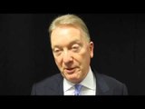 FRANK WARREN ON LIAM SMITH DESTRUCTION OF RADOSEVIC TALKS CANELO & LEGEND MUHAMMAD ALI PASSING