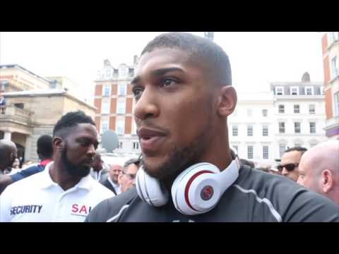 ANTHONY JOSHUA SAYS HE WILL KNOCK OUT BREAZEALE / POST-WEIGH IN INTERVIEW / JOSHUA v BREAZEALE