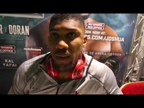 ANTHONY JOSHUA BRUTALLY KNOCKS OUT DOMINIC BREAZEALE INSIDE SEVEN ROUNDS - POST FIGHT INTERVIEW
