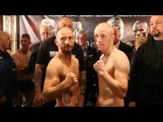 DALE EVANS v RYAN HARDY - OFFICIAL WEIGH IN (FROM WALES, CARDIFF)
