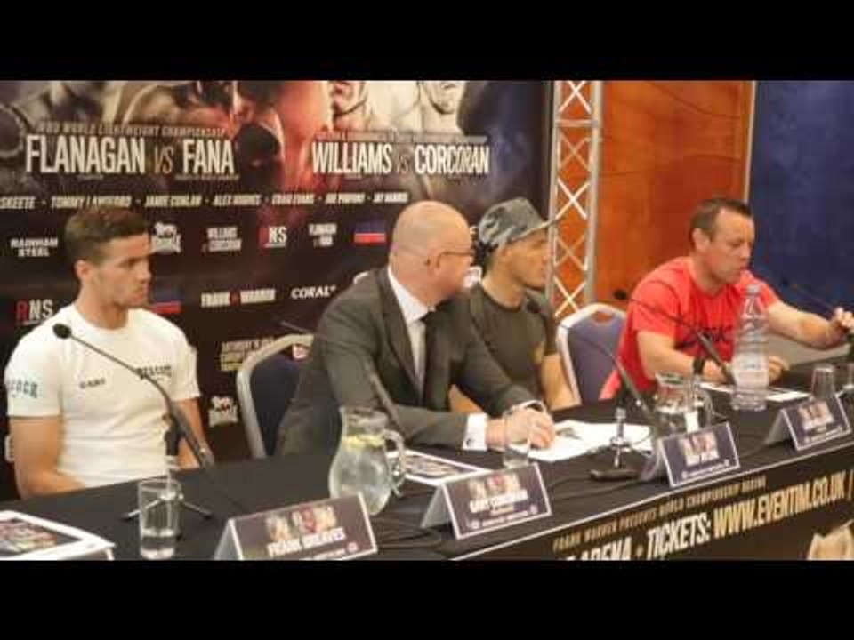 LIAM WILLIAMS v GARY CORCORAN - OFFICIAL PRESS CONFERENCE WITH ANDY AYLING GARY LOCKETT,