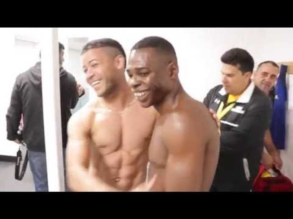 ** EXCLUSIVE **- GUILLERMO RIGONDEAUX DRESSING ROOM FOOTAGE FROM WALES / RIGONDEAUX v DICKENS