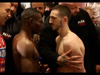 VERY INTENSE! - GUILLERMO RIGONDEAUX v JAZZA DICKENS - OFFICIAL WEIGH-IN VIDEO (FROM CARDIFF)