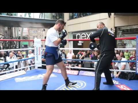 WHITE RHINO POWER! - DAVE ALLEN SMASHES THE PADS AHEAD OF DILLIAN WHYTE GRUDGE MATCH (FOOTAGE)