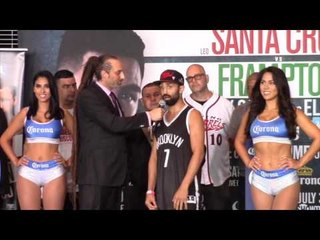 PAULIE MALIGNAGGI SPEAKS TO THE MEDIA AFTER HIS WEIGH IN / FRAMPTON v SANT CRUZ