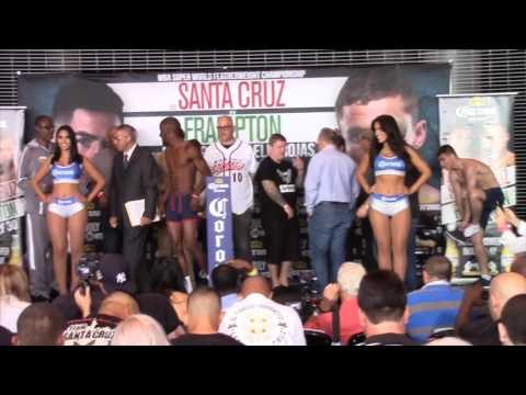 TONY HARRISON v SERGEY RABCHENKO v - OFFICIAL WEIGH IN & HEAD TO HEAD / FRAMPTON v SANTA CRUZ