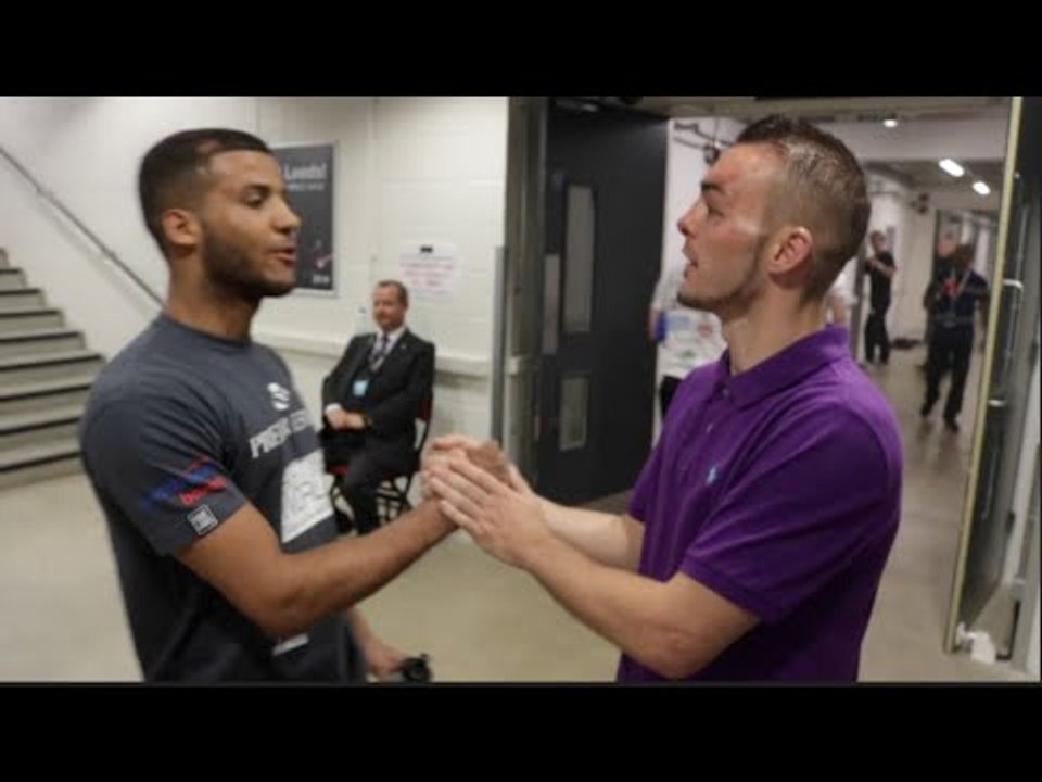 GAMAL YAFAI & JOSH WALE EMBRACE & CHAT AFTER 12...