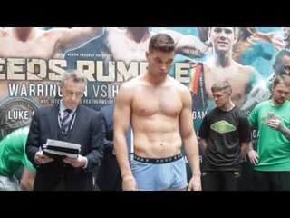SCOTT FITZGERALD v DARRYL SHARPE- OFFICIAL WEIGH IN & HEAD TO HEAD / LEES RUMBLE