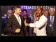 FUNNY MOMENT!! CARL FROCH & BERNARD HOPKINS COME FACE TO FACE ON STAGE