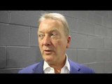 FRANK WARREN (IN TEXAS) REACTS TO LIAM SMITH'S BRAVE KNOCKOUT DEFEAT TO SAUL 'CANELO' ALVAREZ .