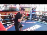 EXPLOSIVE! ANTHONY CROLLA (FULL) OPEN WORKOUT WITH TRAINER JOE GALLAGHER / CROLLA v LINARES