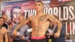 CONOR BENN v ROSS JAMESON  OFFICIAL WEIGH IN & HEAD TO HEAD / CROLLA v LINARES