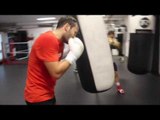 INSIDE PETER SIMS GYM / BAG WORK DRILL WITH PROSPECT JACK HEALY / iFL TV