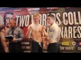 MARK JEFFERS v BEN HEAP - OFFICIAL WEIGH IN & HEAD TO HEAD / CROLLA v LINARES