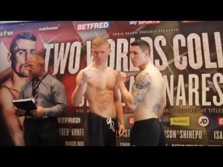 MARK JEFFERS v BEN HEAP - OFFICIAL WEIGH IN & HEAD TO HEAD / CROLLA v LINARES
