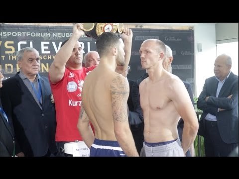NATHAN CLEVERLY v JUERGEN BRAEHMER - OFFICIAL WEIGH IN & HEAD TO HEAD / BRAEHMER v CLEVERLY