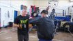 JOHNNY COYLE ON THE PADS WITH TRAINER JOHNNY SPARKS @ LANSBURY ABC / iFL TV