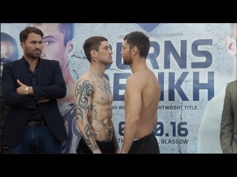 MON RICKSTER!! RICKY BURNS v KIRYL RELIKH - OFFICIAL WEIGH IN & HEAD TO HEAD / BURNS v RELIKH