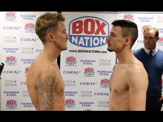 GEORGE JUPP v JORDAN ELLISON - OFFICIAL WEIGH IN & HEAD TO HEAD VIDEO / JUPP v ELLISON