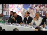 TONY BELLEW TAUNTS BJ FLORES DURING FINAL PRESS CONFERENCE AHEAD OF CLASH / BELLEW v FLORES