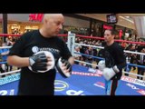 DOUBLE DON! - DON 'THE DON' BROADHURST HAMMERS THE PADS AHEAD OF REMATCH WITH LOUIE NORMAN