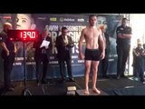 JORDAN COOKE v ANDY KEATES - OFFICIAL WEIGH IN VIDEO FROM BIRMINGHAM / BRAGGING RIGHTS