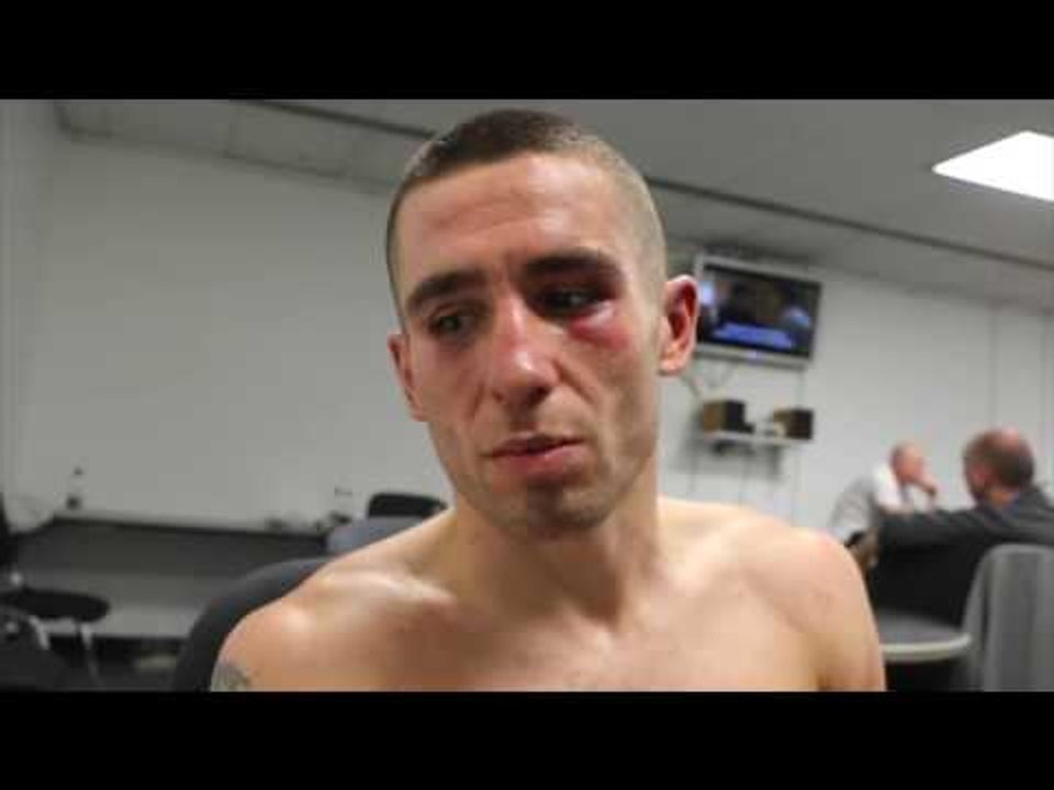 RYAN FARRAG REACTS TO A DISAPPOINTING DEFEAT TO RYAN BURNETT IN LIVERPOOL -POST FIGHT INTERVIEW