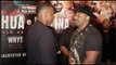 YOUR BREATH STINKS!! - DILLIAN WHYTE TAUNTS DERECK CHISORA DURING HEAD TO HEAD / WHYTE v CHISORA