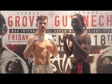 PADDY GALLAGHER v TAMUKA MUCHA - OFFICIAL WEIGH IN  HEAD TO HEAD / GALLAGHER v MUCHA