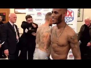 LEE MARKHAM v ANDREW ROBINSON - OFFICIAL WEIGH IN & HEAD TO HEAD / BOYZ FROM THE HOOD