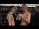 GET YOUR PANTS OFF! TOM STALKER v CRAIG EVANS OFFICIAL WEIGH IN & HEAD TO HEAD / LITTLE LESS CONVO