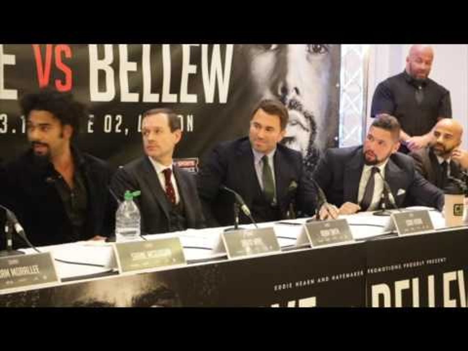 WOW! IM THE MONEY FIGHT NOT SHANNON BRIGGS!! - DAVID HAYE & TONY BELLEW UNBELIEVABLE VERBAL EXCHANGE