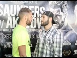 GYPSY RETURNS! - BILLY JOE SAUNDERS v ARTUR AKAVOV - HEAD TO HEAD @ GLASGOW PRESS CONFERENCE