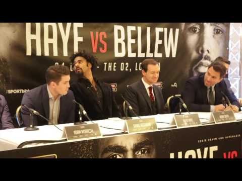 TONY BELLEW - THE GUY HE FOUGHT WAS THE COBRA MORE LIKE THE MAGGOT & BRANDS HAYE A DIVA FOR DEMANDS