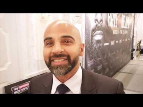 DAVE COLDWELL REACTS DAVID HAYE THROWING A PUNCH AT BELLEW & HAYE'S COMMENTS HE CARRIED THE T-SHIRTS
