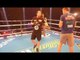 HOSEA BURTON SMASHES THE PADS WITH TRAINER JOE GALLAGHER IN MANCHESTER / JOSHUA v MOLINA