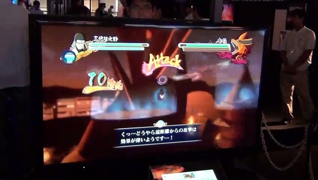 Jugando a Naruto Shippuden: Ultimate Ninja Storm 3 - Vandal TV TGS 2012