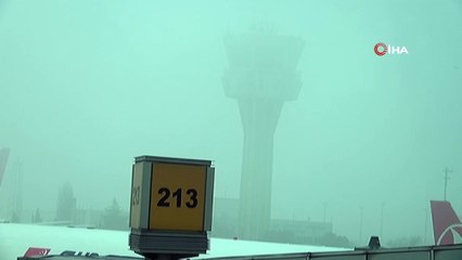 Uçuşlara sis engeli