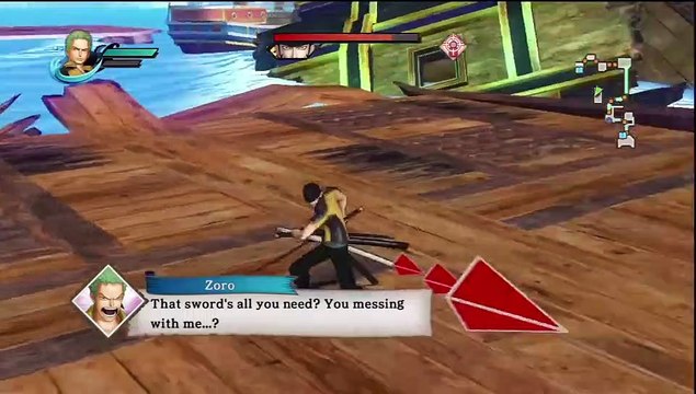 One Piece: Pirate Warriors - Zoro vs Mihawk