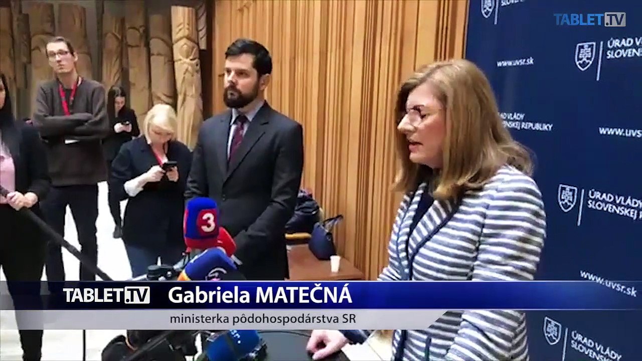 ZÁZNAM: Tlačová konferencia ministerky pôdohospodárstva G. Matečnej