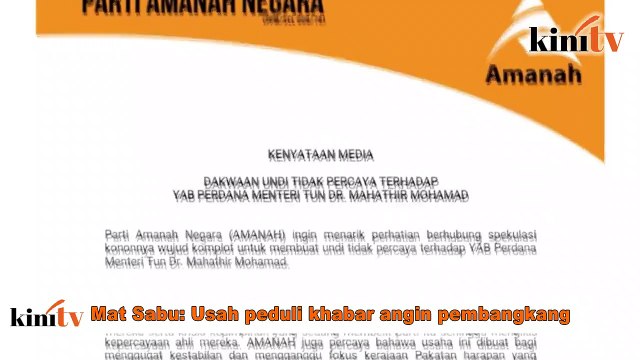Usah peduli khabar angin pembangkang - Mat Sabu