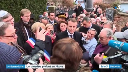 Alsace : Macron a promis des lois pour punir les profanateurs du cimetière juif