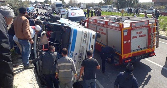 Son Dakika! Mersin'de Minibüs Devrildi: 4 Ölü, 26 Yaralı
