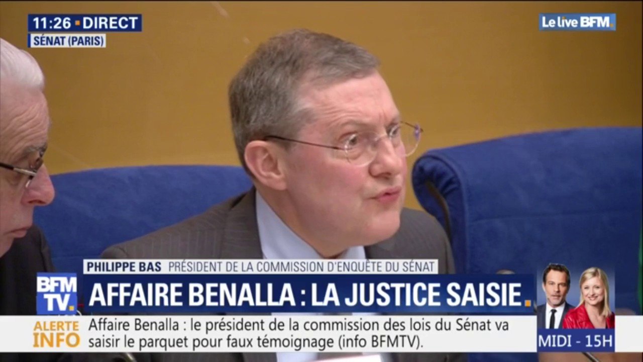 Affaire Benalla: la commission d'enquête du Sénat déclare "ne pas pouvoir laisser sans suite ce qu'elle considère comme des faux témoignages"