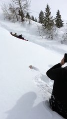 Meg jump à la neige