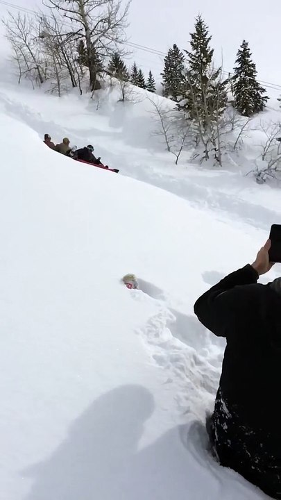 Meg jump à la neige