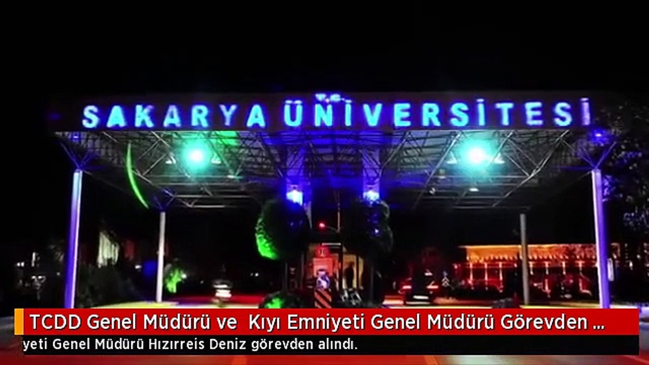 TCDD Genel Müdürü ve  Kıyı Emniyeti Genel Müdürü Görevden Alındı
