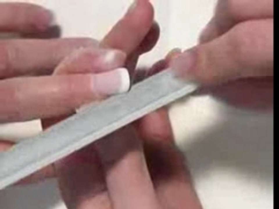 French manucure et faux ongles